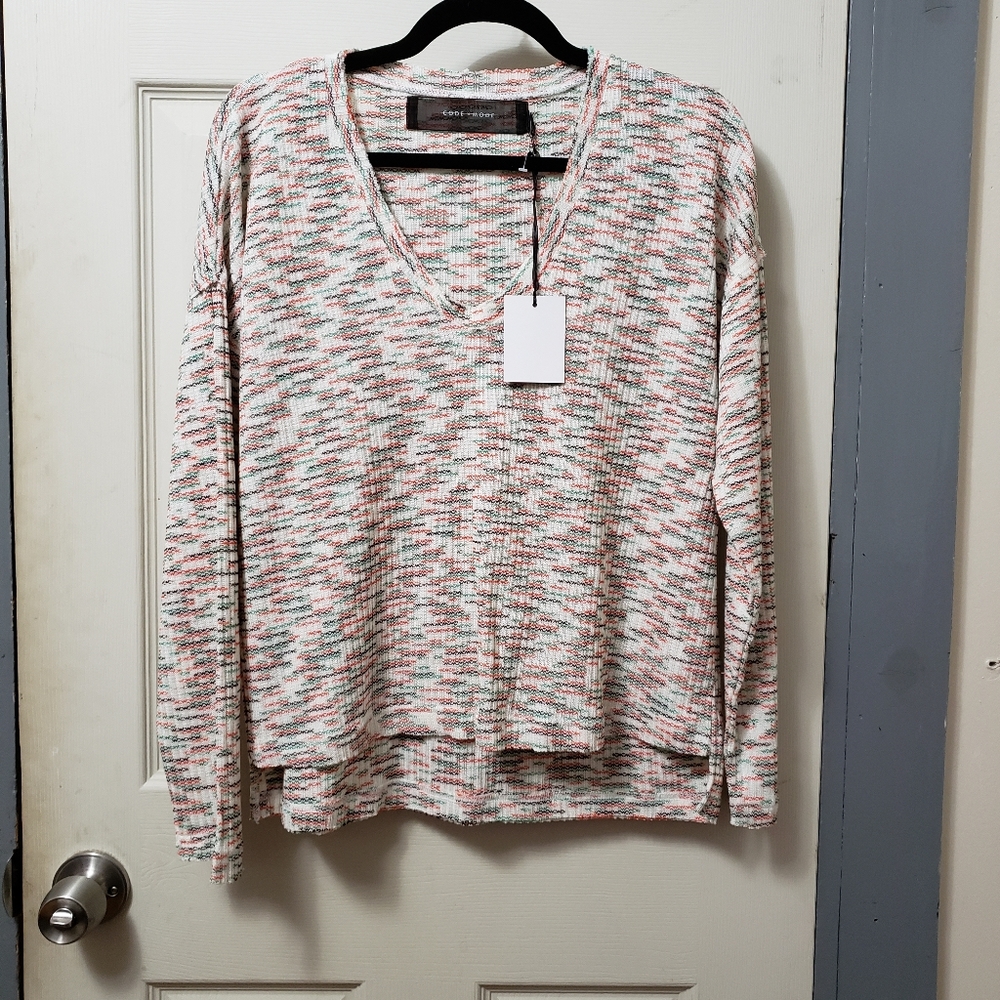 Womens swoop v neck sweater